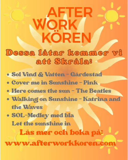 After Work Kören STOCKHOLM 22/5 - SOL I SINNE